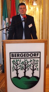 Dr. Andreas Dressel, Vorsitzender der SPD-Bürgerschaftsfraktion, beim Sommerempfang der SPD-Fraktion Bergedorf